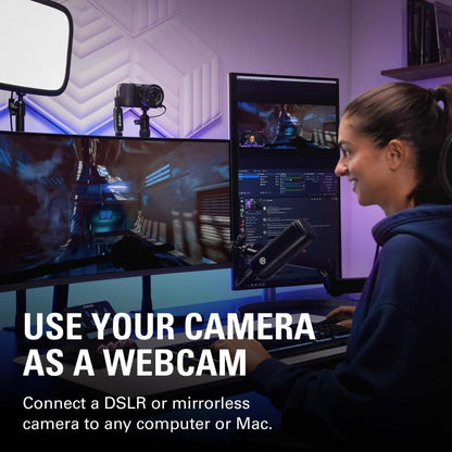 Elgato Cam Link 4K | HDMI to USB Capture Device | DSLR as Webcam | 4K Streaming & Recording