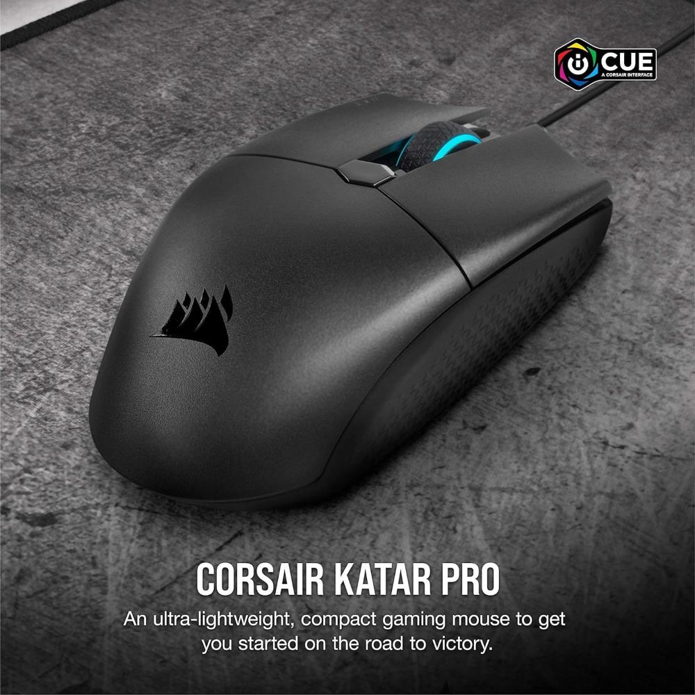 CORSAIR KATAR PRO Ultra-Light Gaming Mouse (AP) | 12,400 DPI Precision Mouse