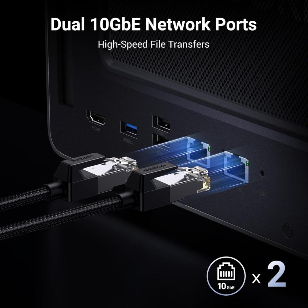 UGREEN NASync DXP8800 Plus | Intel Core i5 12th Gen, 8GB DDR5, 8-Bay NAS, Dual 10GbE, Thunderbolt 4, UGOS Pro