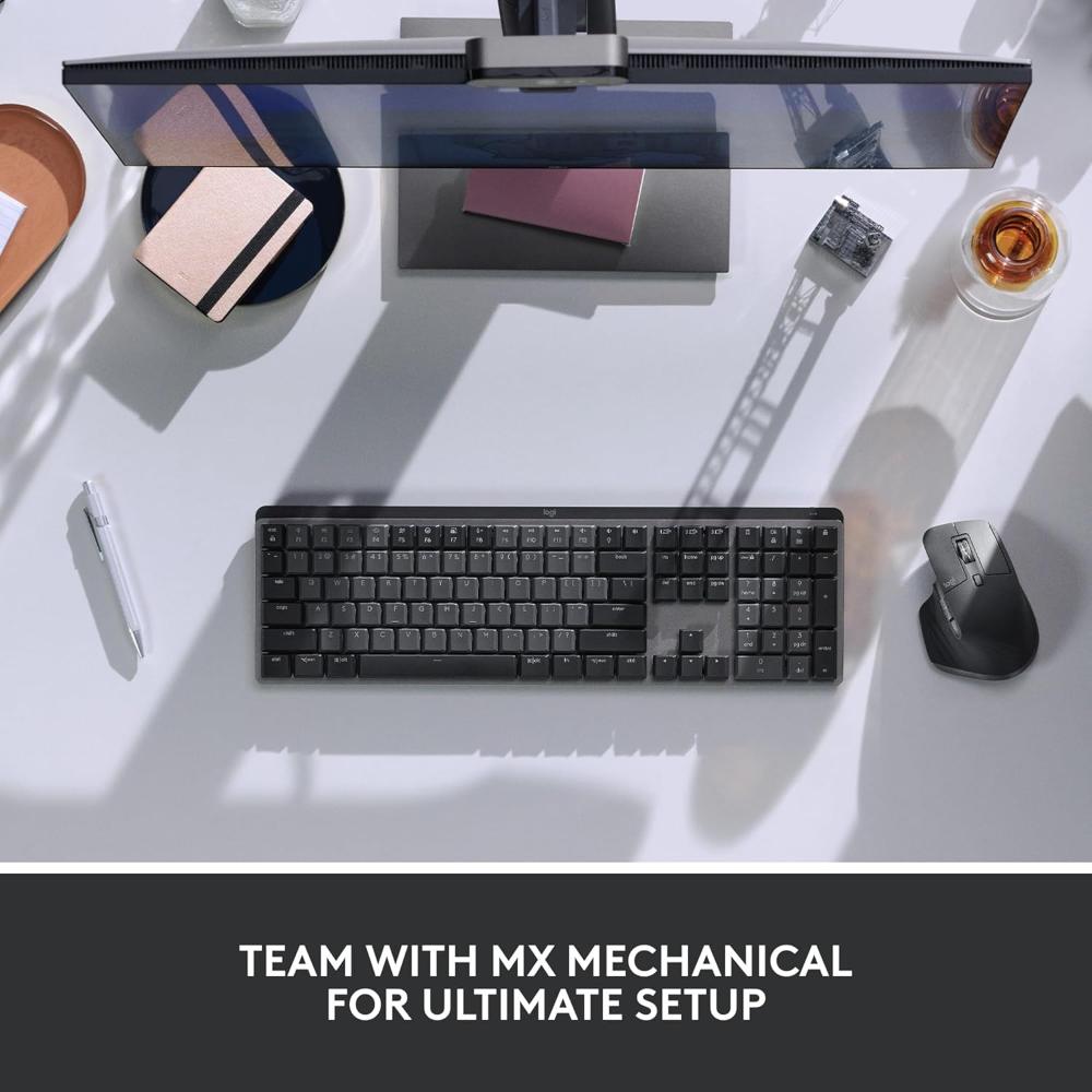 Logitech MX Master 3S Wireless Mouse | 8000 DPI Sensor | Silent Clicks | MagSpeed Scroll | Dual Wireless (Bluetooth + Logi Bolt) | Ergonomic Design | Multi-Device Control