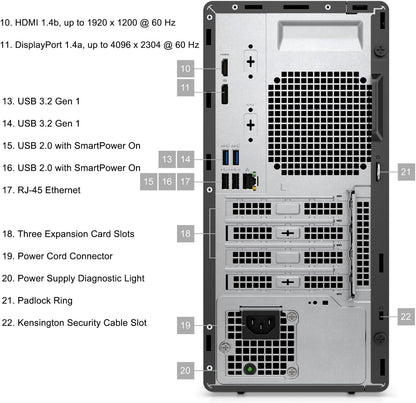 Dell OptiPlex 7010 Desktop Tower | Intel Core i5 13th Gen | 8GB DDR4 | 256GB M.2 SSD | Professional Solution