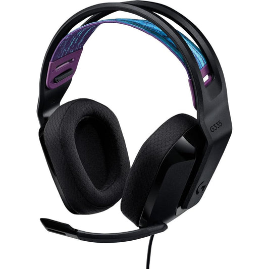 Logitech G335 Wired Gaming Headset | 3.5mm | 40mm Drivers | Lightweight 240g | Suspension Headband | Cardioid Microphone | PC, Xbox, PlayStation, Nintendo Switch & Mobile