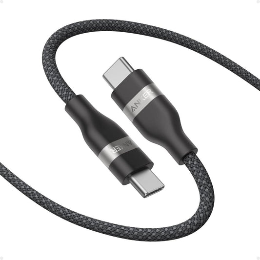Anker A82E2 USB-C to USB-C Cable | 240W Fast Charging | Upcycled-Braided | USB-IF Certified