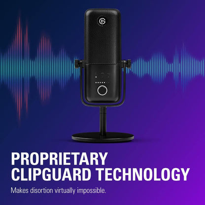 Elgato Wave:3 USB Condenser Microphone | 24-bit/96kHz | Clipguard Anti-Distortion | Streaming & Podcast Mic