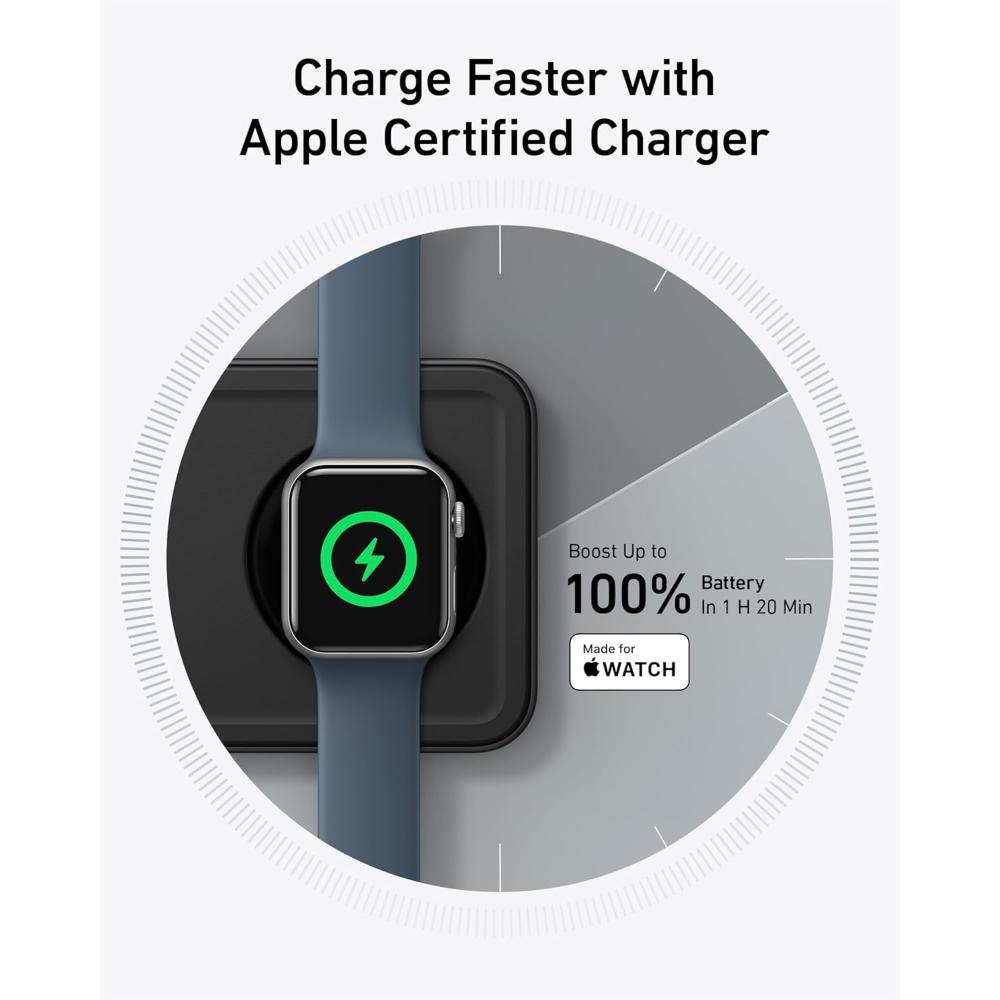 Anker MagGo Wireless Charging Station A25M1 | 3-in-1 Qi2 Magnetic Wireless Charger