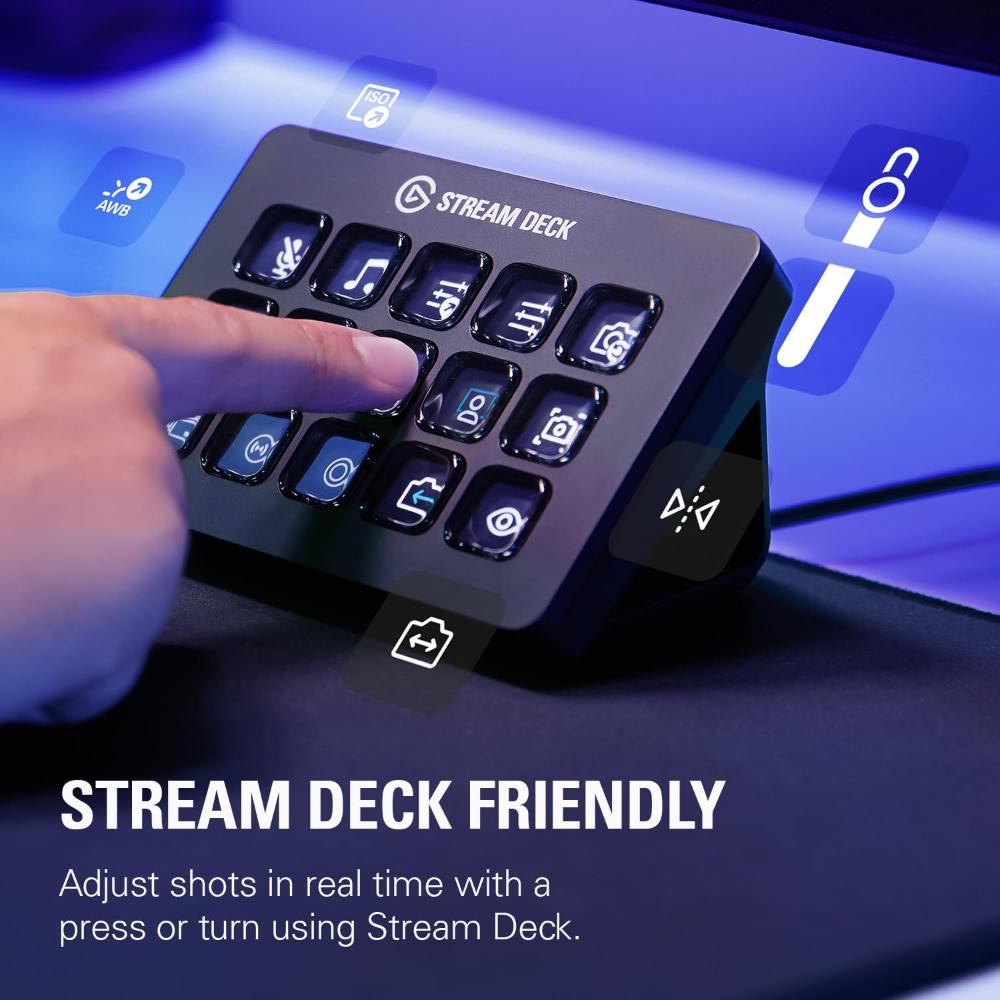 Elgato Facecam | Premium 1080p60 Webcam | HDR Video | Sony STARVIS Sensor | USB-C Streaming Camera