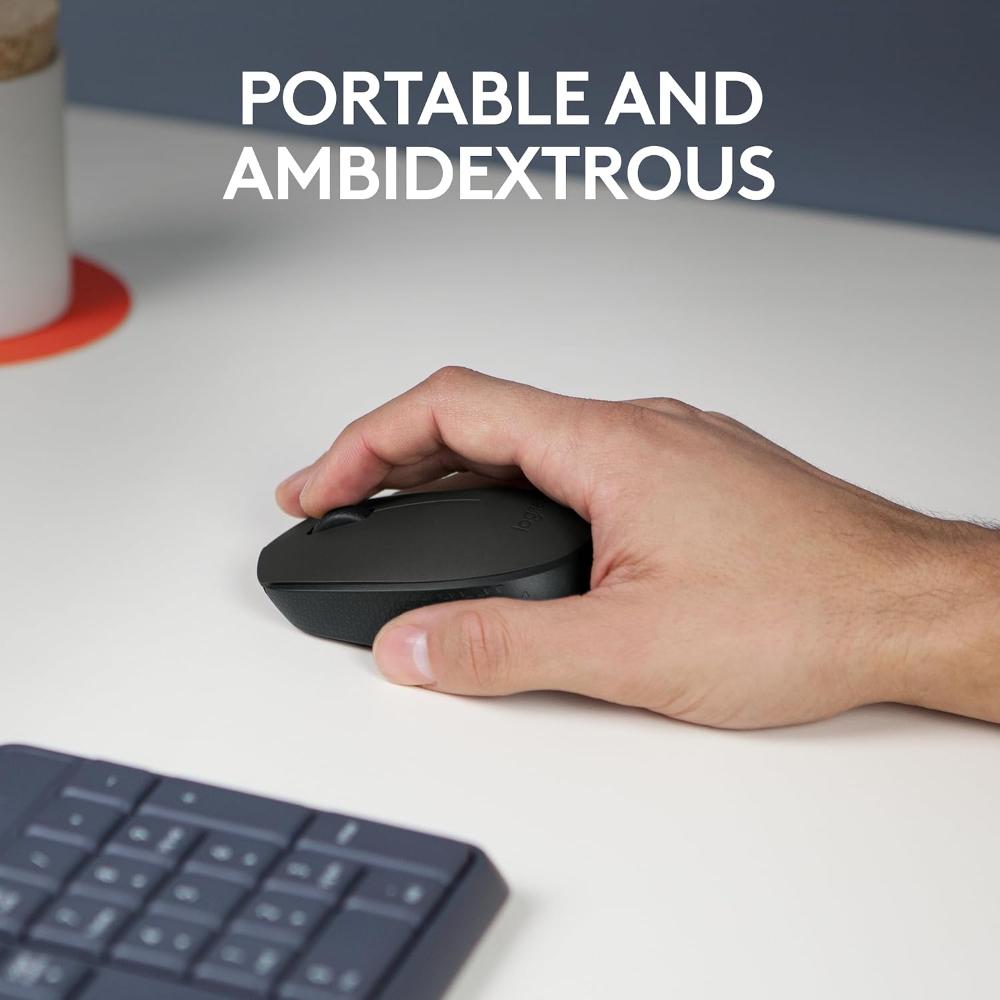 Logitech M170 Compact Wireless Mouse | 2.4GHz | 800 DPI | Ambidextrous | 12-Month Battery | USB Nano Receiver