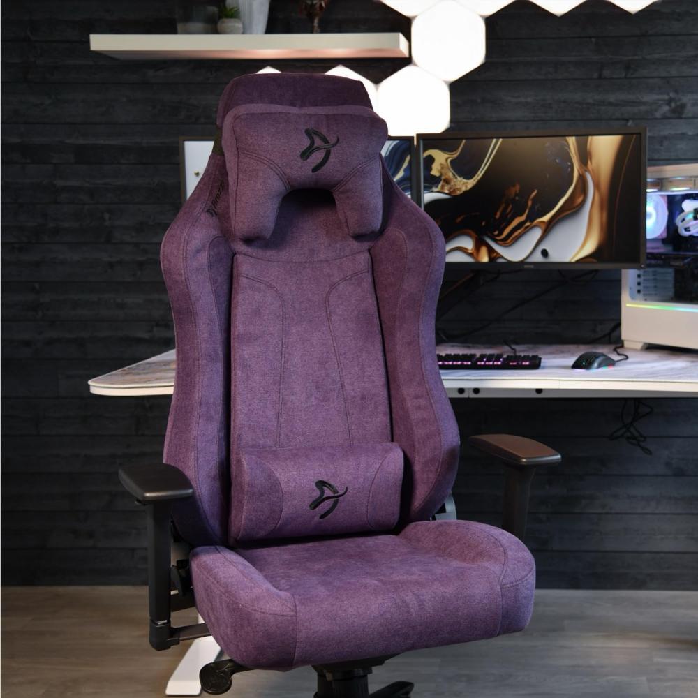 Arozzi Vernazza Soft Fabric | Premium Ergonomic Gaming & Office Chair | XL Frame | Soft Woven Fabric Upholstery | Memory Foam Padding | 165° Recline | 3D Armrests | Adjustable Lumbar & Headrest Pillows | Matte Grey