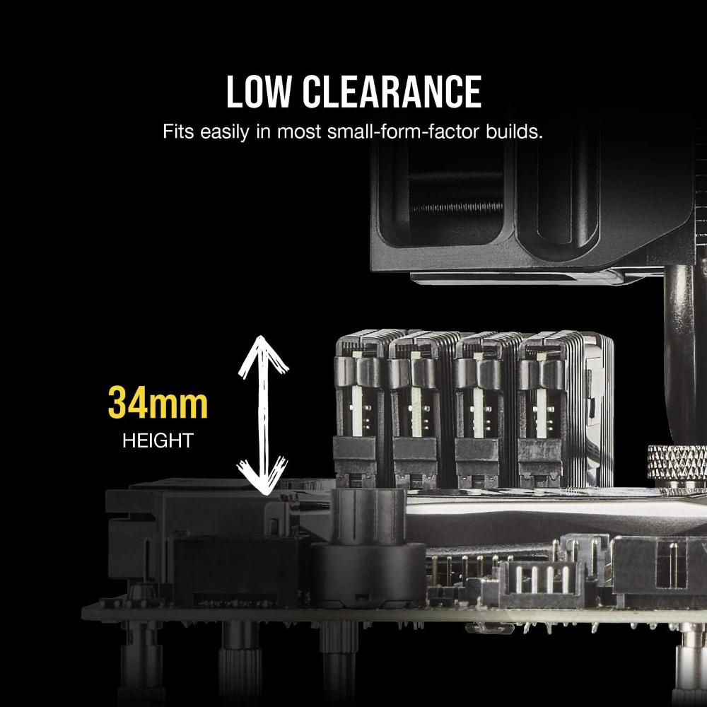 CORSAIR VENGEANCE LPX 8GB DDR4 2400MHz CL16 Desktop Memory | Reliable Performance RAM | Black