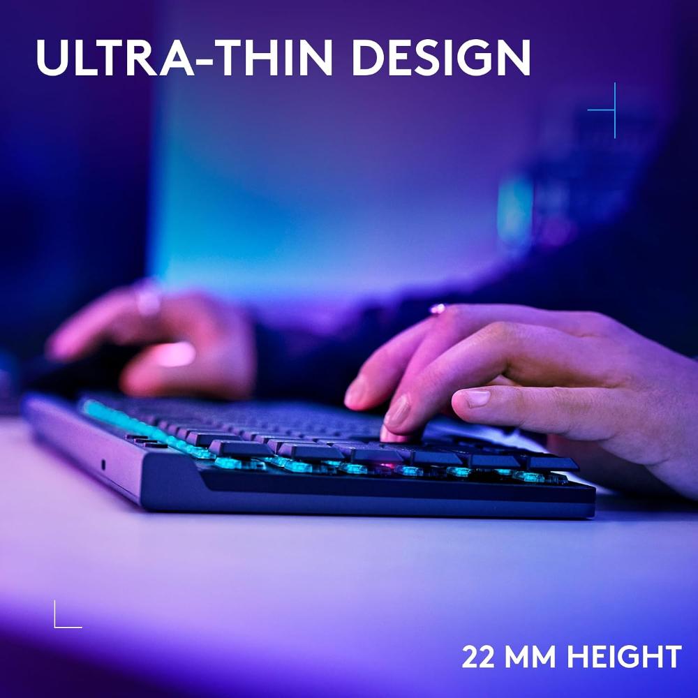 Logitech G515 LIGHTSPEED TKL Wireless Low Profile Gaming Keyboard | Low Profile Mechanical Switches | LIGHTSPEED Wireless | Bluetooth | RGB | 36-Hour Battery | 87 Keys