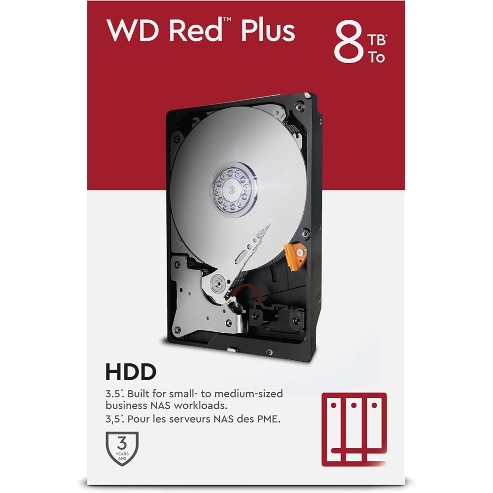 WD Red Plus | Internal NAS HDD 3.5" | Optimized for NAS Systems | 2TB - 8TB