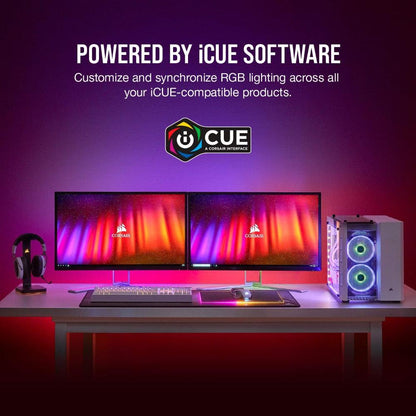 CORSAIR iCUE LS100 Smart Lighting Strip Expansion Kit 250mm | RGB Ambient Lighting Extension
