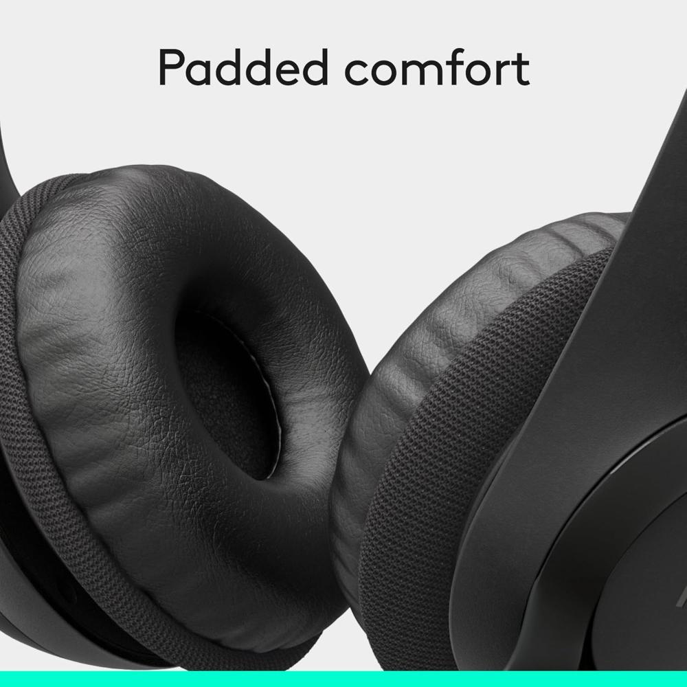 Logitech H390 USB Computer Headset | Noise-Canceling Microphone | Digital Stereo Audio | USB-A/USB-C