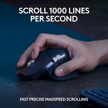 Logitech MX Keys S Combo | MX Master 3S Mouse + MX Keys S Keyboard + Palm Rest