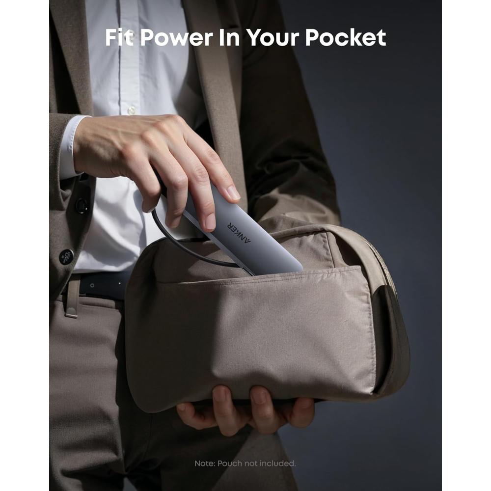 Anker USB-C Hub 7-in-1 Multi-Port Adapter A83D2 | HDMI 4K, PD Charging, USB 3.0