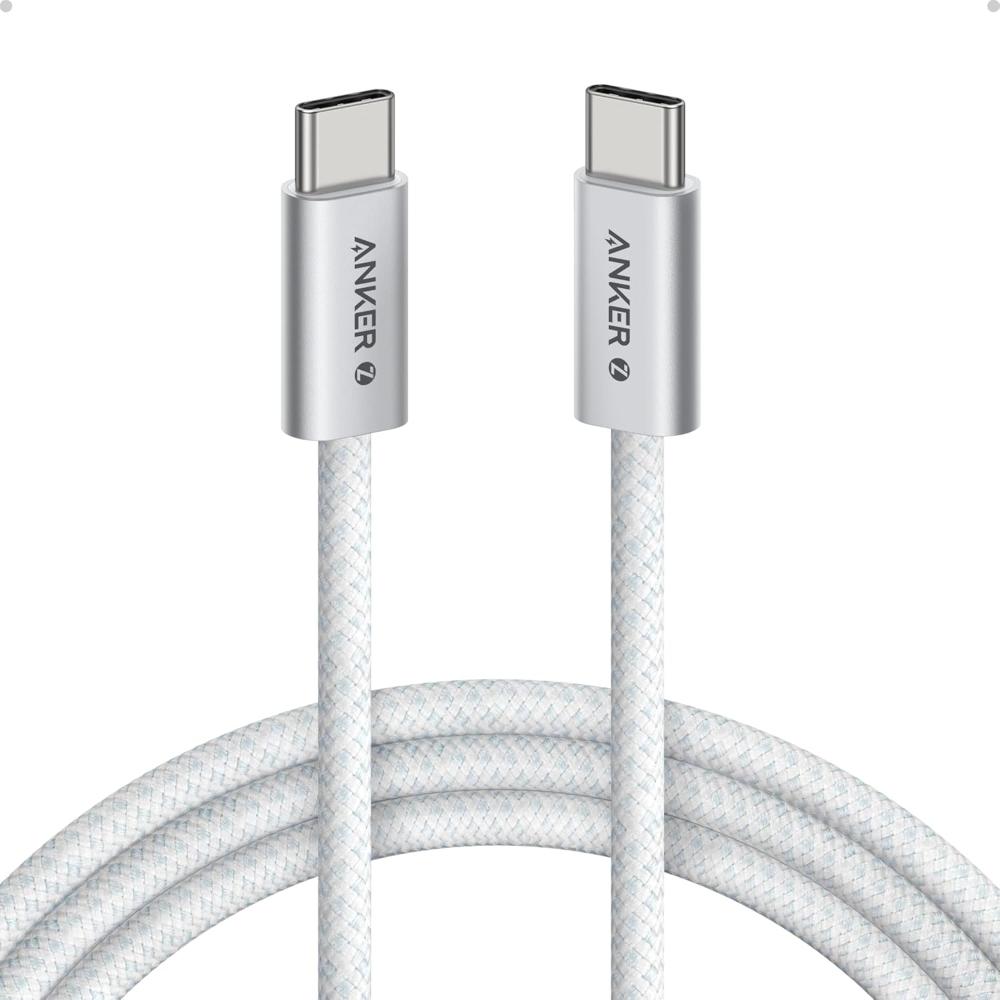 Anker Zolo A8060 | USB-C to USB-C Cable | 240W PD 3.1 Fast Charging | 1.5M Length | Braided Nylon | Dirt-Resistant Unibody | Sleek Low-Profile Connector | For MacBook Pro, Laptop, Tablet, Power Bank