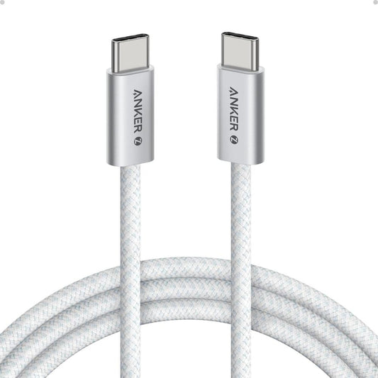 Anker Zolo A8060 | USB-C to USB-C Cable | 240W PD 3.1 Fast Charging | 1.5M Length | Braided Nylon | Dirt-Resistant Unibody | Sleek Low-Profile Connector | For MacBook Pro, Laptop, Tablet, Power Bank