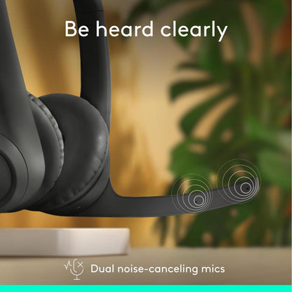 Logitech Zone 300 Wireless Headset | Bluetooth 5.3 | 30mm Drivers | Dual Noise-Canceling Mics | Up to 20 Hours Battery | 30m Wireless Range | USB-C Charging
