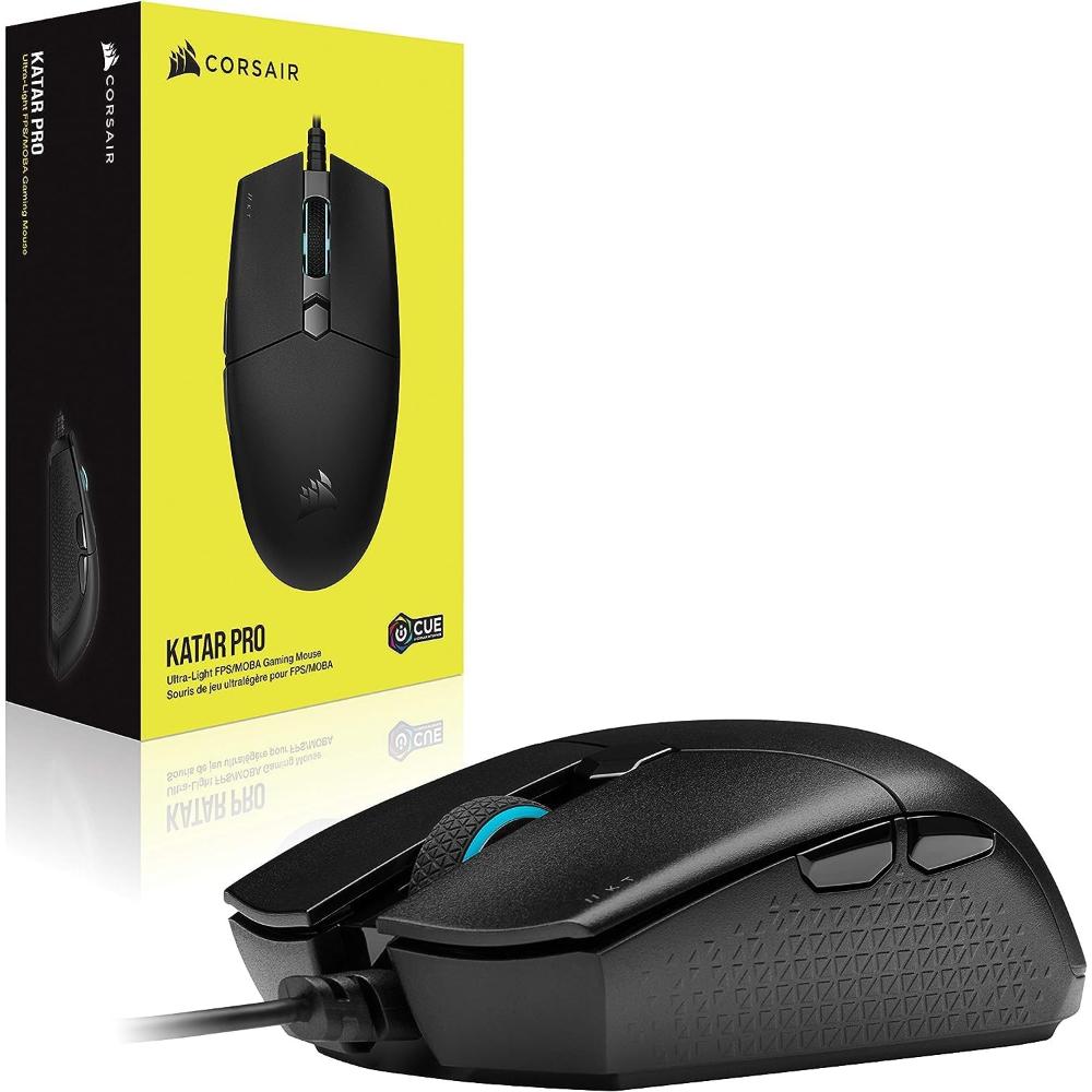 CORSAIR KATAR PRO Ultra-Light Gaming Mouse (AP) | 12,400 DPI Precision Mouse