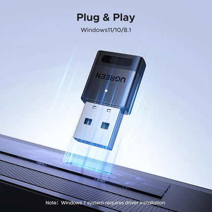 UGREEN Bluetooth 5.4 USB Adapter | USB Bluetooth 5.4 Dongle | Plug & Play | Supports Windows 11/10/8.1 | Model 45134
