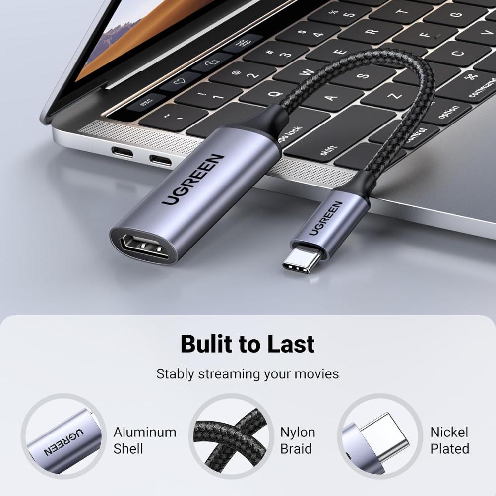 UGREEN 70444 | USB-C to HDMI Adapter | 4K@60Hz | Thunderbolt 3/4 Compatible | Aluminum Build
