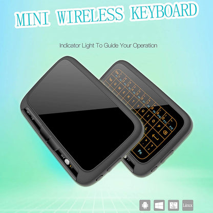 H18+ 2.4GHz Wireless Keyboard Full Touchpad Backlight Keyboard