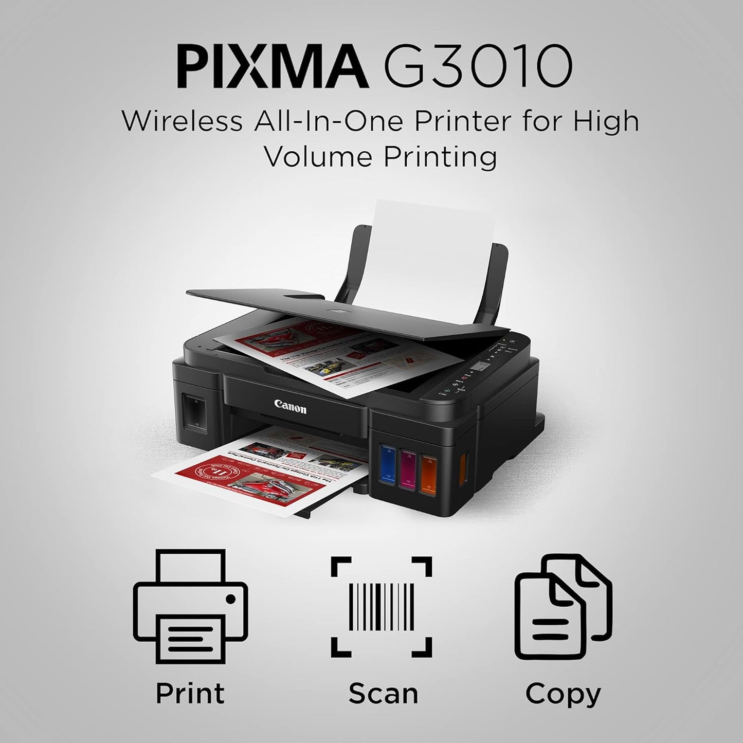 Canon PIXMA G3010 | Wireless All-in-One Ink Tank Printer