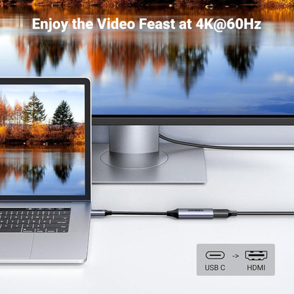 UGREEN 70444 | USB-C to HDMI Adapter | 4K@60Hz | Thunderbolt 3/4 Compatible | Aluminum Build