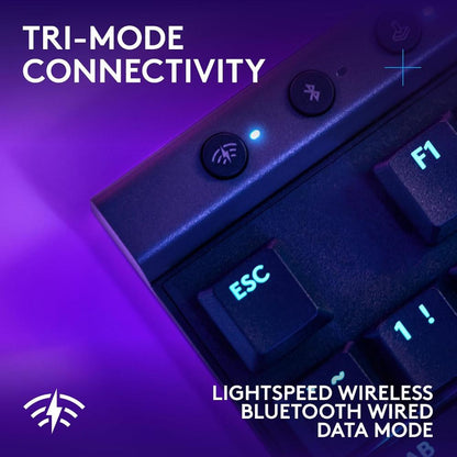 Logitech G515 LIGHTSPEED TKL Wireless Low Profile Gaming Keyboard | Low Profile Mechanical Switches | LIGHTSPEED Wireless | Bluetooth | RGB | 36-Hour Battery | 87 Keys