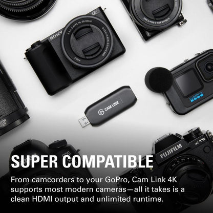 Elgato Cam Link 4K | HDMI to USB Capture Device | DSLR as Webcam | 4K Streaming & Recording