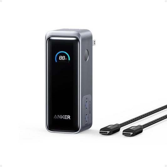 Anker Prime Power Bank A1339 (9.6K, 65W Fusion) | 9600mAh Fast Charging Power Bank & Wall Charger