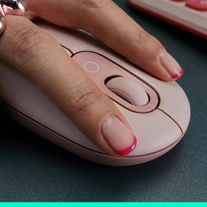 Logitech POP Mouse Wireless Bluetooth Mouse | Customizable Emoji Button | SmartWheel | SilentTouch | 4000 DPI | 3-Device Easy-Switch | 24-Month Battery