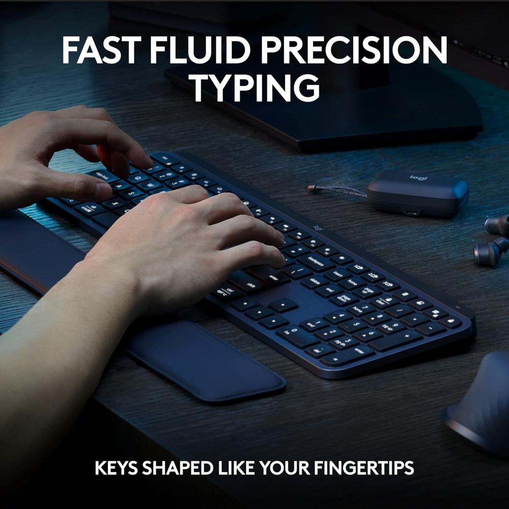 Logitech MX Keys S Combo | MX Master 3S Mouse + MX Keys S Keyboard + Palm Rest