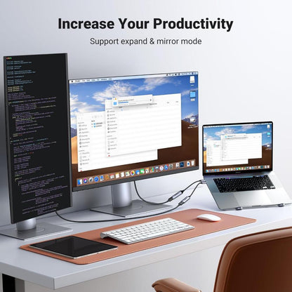 UGREEN 70444 | USB-C to HDMI Adapter | 4K@60Hz | Thunderbolt 3/4 Compatible | Aluminum Build