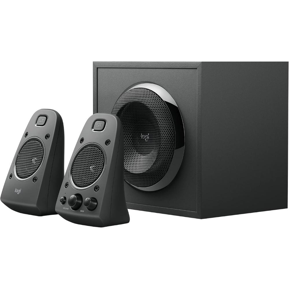 Logitech Z623 2.1 Channel Speaker System with Subwoofer | THX-Certified | 400W Peak / 200W RMS | 130W Subwoofer | Dual 3.5mm + RCA Inputs | Headphone Jack