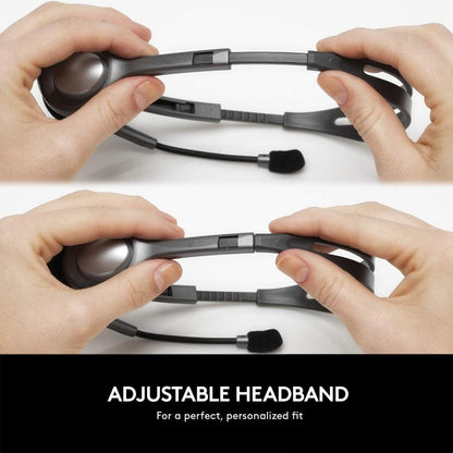 Logitech H111 Stereo Headset | 3.5mm Multi-Device Headset with Rotating Microphone