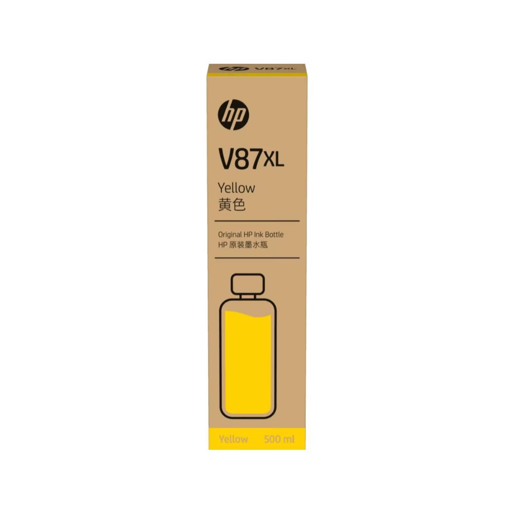 HP V87XL 500-ml Bottled Ink Cartridge | Original HP Ink | Black, Cyan, Magenta & Yellow | 500ml