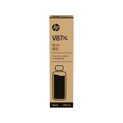 HP V87XL 500-ml Bottled Ink Cartridge | Original HP Ink | Black, Cyan, Magenta & Yellow | 500ml