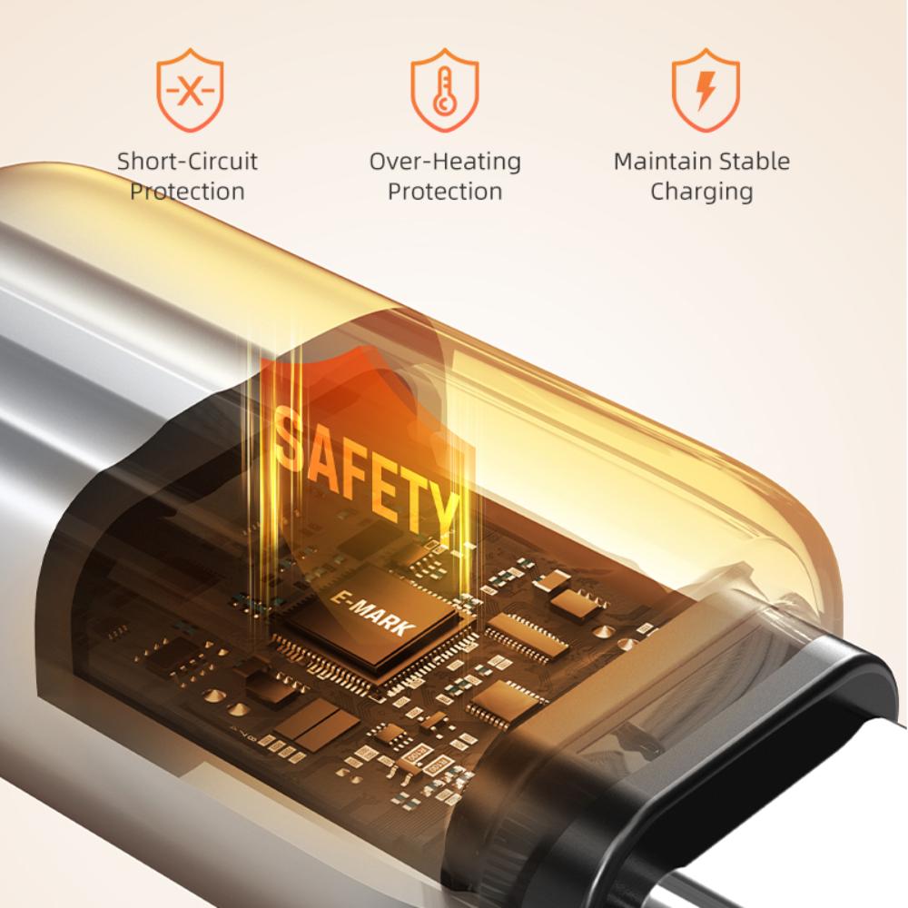 CABLETIME CU04 240W USB-C to USB-C Fast Charging Cable | 1m – 2m | PD 3.1 + QC 4.0 | Zinc Alloy Shell & Silicone Jacket