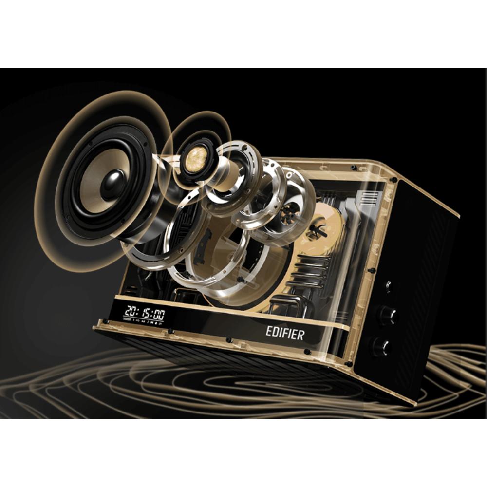 Edifier QD35 | Hi-Res Tabletop Bluetooth Speaker | 40W RMS | Bluetooth 5.3 | GaN 35W Charger | RGB Light Effects