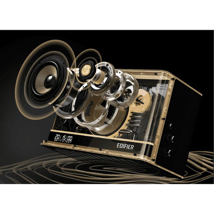 Edifier QD35 | Hi-Res Tabletop Bluetooth Speaker | 40W RMS | Bluetooth 5.3 | GaN 35W Charger | RGB Light Effects