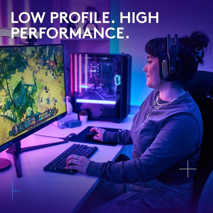 Logitech G515 LIGHTSPEED TKL Wireless Low Profile Gaming Keyboard | Low Profile Mechanical Switches | LIGHTSPEED Wireless | Bluetooth | RGB | 36-Hour Battery | 87 Keys