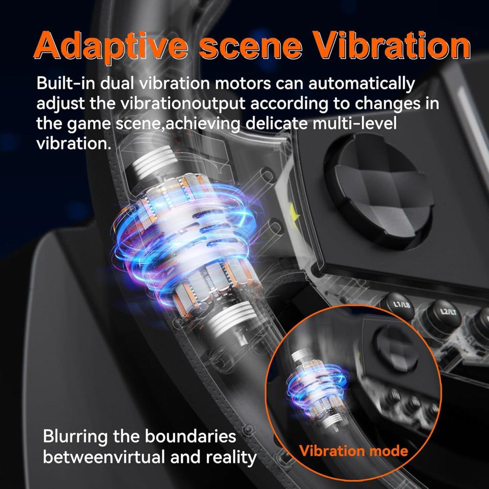 PXN V900 Gen2 | Universal USB Car Sim Racing Wheel with Pedals – 270°/900° Rotation