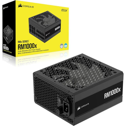 CORSAIR RMx Series RM1000x | 1000W Fully Modular Power Supply (ATX 3.1, Cybenetics Gold, PCIe 5.1, Zero RPM Fan)