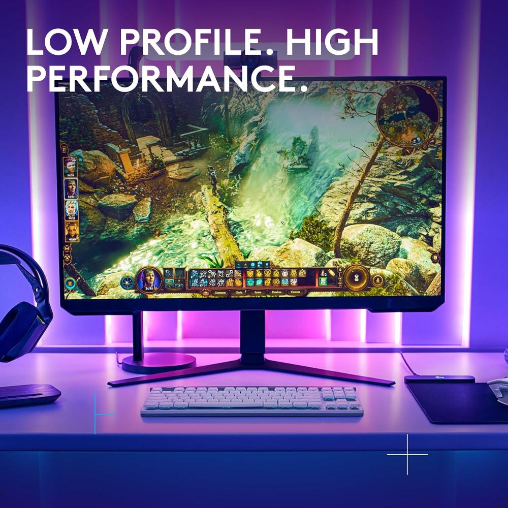Logitech G515 LIGHTSPEED TKL Wireless Low Profile Gaming Keyboard | Low Profile Mechanical Switches | LIGHTSPEED Wireless | Bluetooth | RGB | 36-Hour Battery | 87 Keys