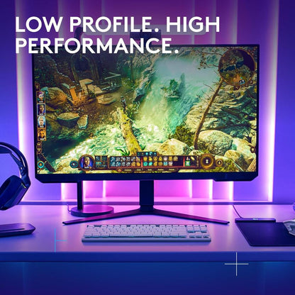 Logitech G515 LIGHTSPEED TKL Wireless Low Profile Gaming Keyboard | Low Profile Mechanical Switches | LIGHTSPEED Wireless | Bluetooth | RGB | 36-Hour Battery | 87 Keys