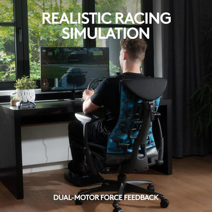 Logitech G29 Driving Force Steering Wheel | Dual-Motor Force Feedback | 900° Rotation | Leather-Wrapped Wheel | Stainless Steel Paddle Shifters
