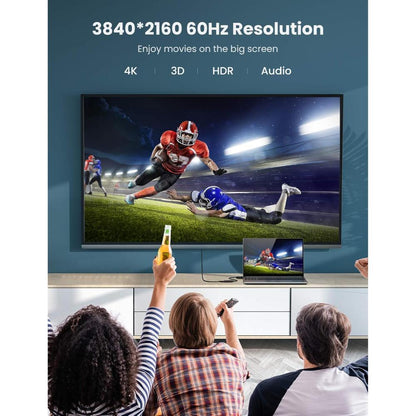 UGREEN 70694 DisplayPort to HDMI Adapter 4K@60Hz | DP Male to HDMI Female | 2K@120Hz | 1080p@144Hz | 25cm Compact Converter