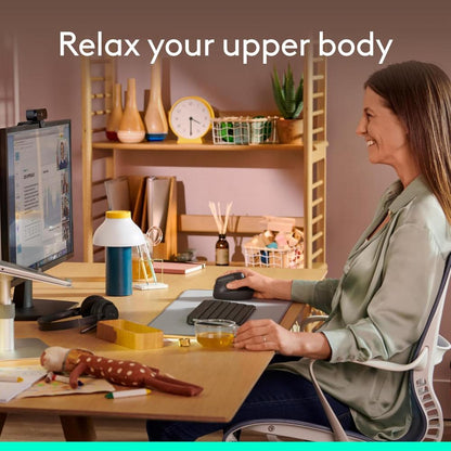 Logitech Lift Vertical Ergonomic Wireless Mouse | 57° Ergonomic Design | Bluetooth + Logi Bolt USB | 4000 DPI | SilentTouch | 24-Month Battery