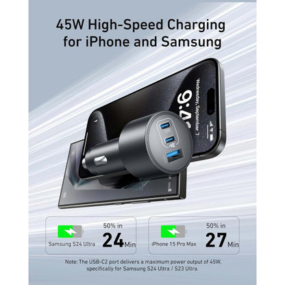 Anker Nano Car Charger A2737 | 167.5W 3-Port Fast Car Charger